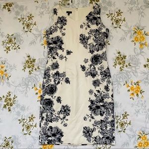 Talbots Floral Size 8P V-Neck Dress